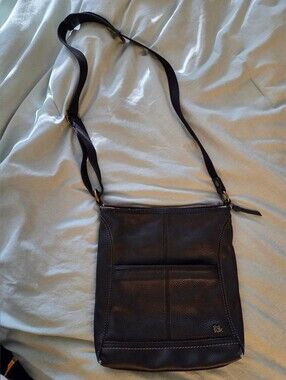 The Sak Black Leather Crossbody Bag